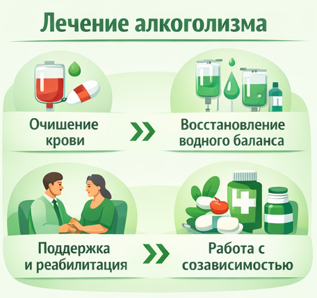 лечение алкоголизма в Петровске этапы